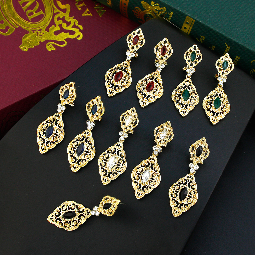 Ethnic Fashion Brand - Sunspicems Gold Color Long Drop Dangle