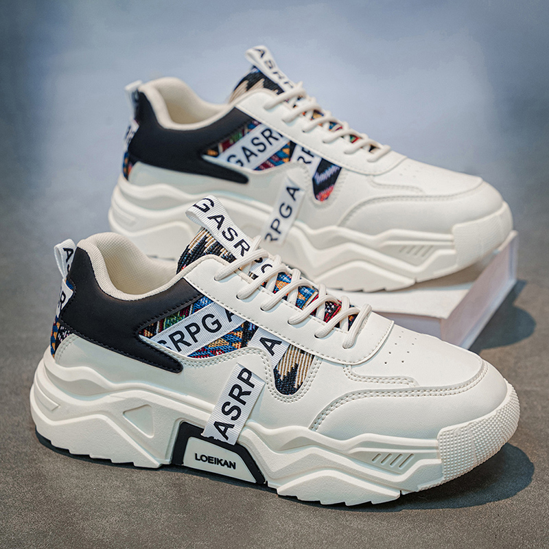 Ethnic Wear In Fashion - LOEIKAN Men's Ethnic Print Chunky Sneakers,