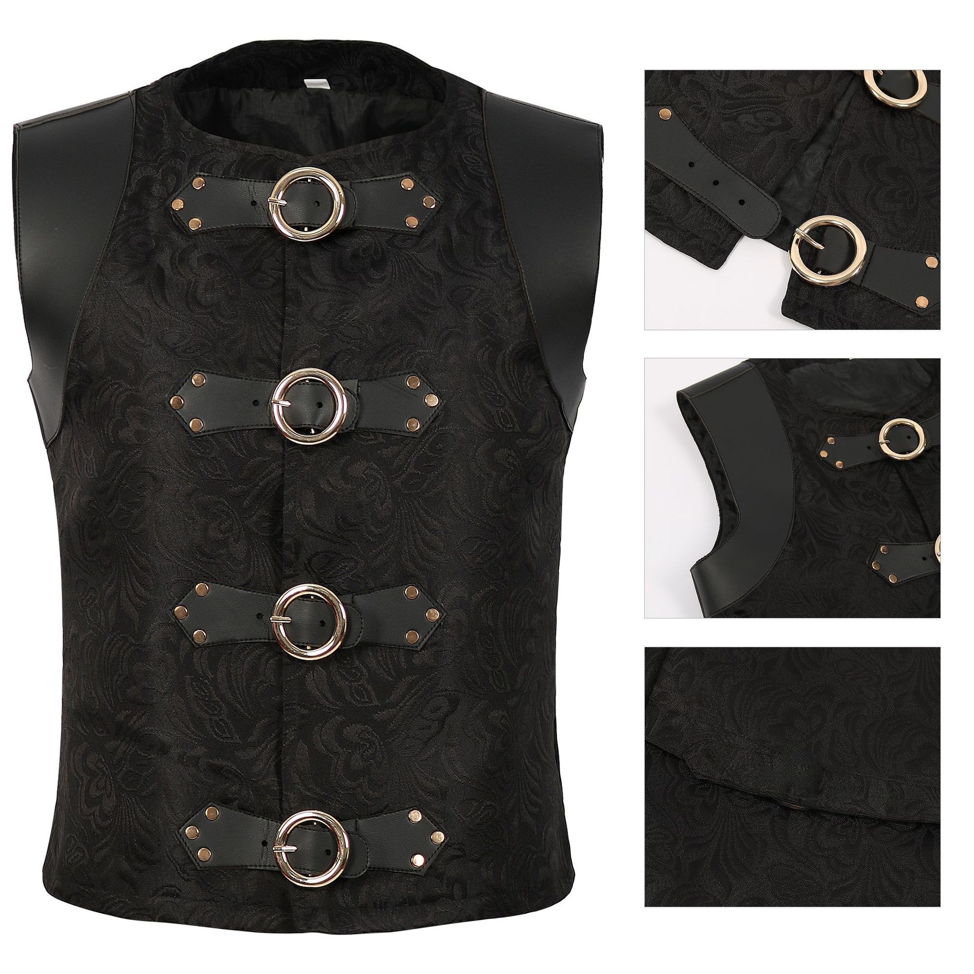 Ethnic Fashion Online - Medieval Gothic Steam Punk Vest Stage