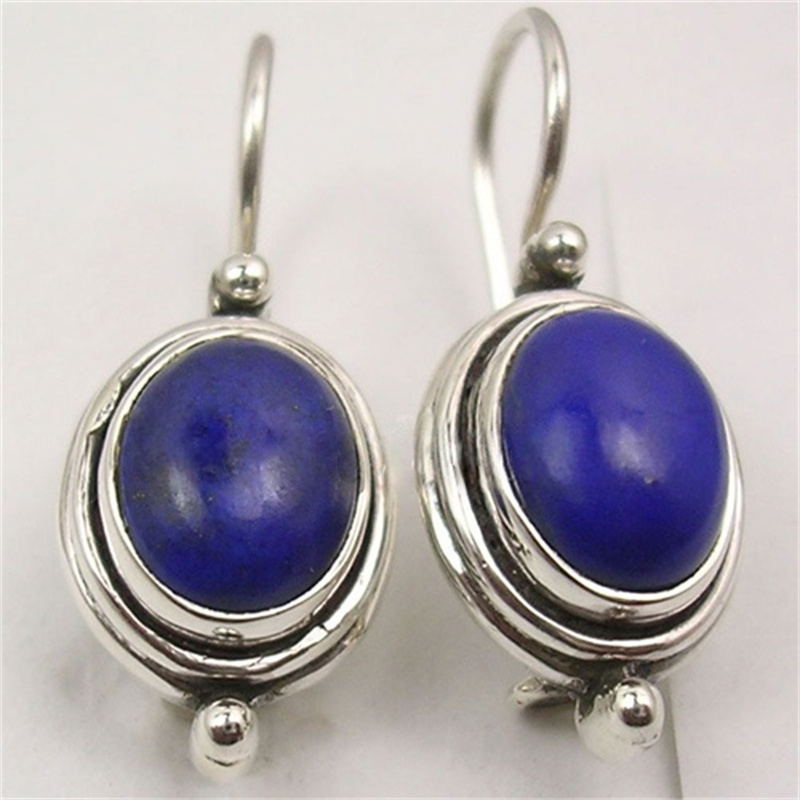 Ethnic Fashion Wear - Ethnic Silver Color Imitation Lapis Lazuli