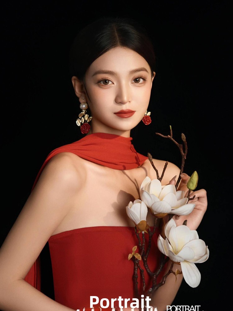 Red Retro Chinese Style Dress  - Ethnic Fashion Studio 리뷰 및 가격