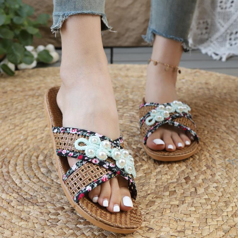 Bohemian Ethnic Woven Straw Fl - Ethnic Fashion Walk 리뷰 및 가격