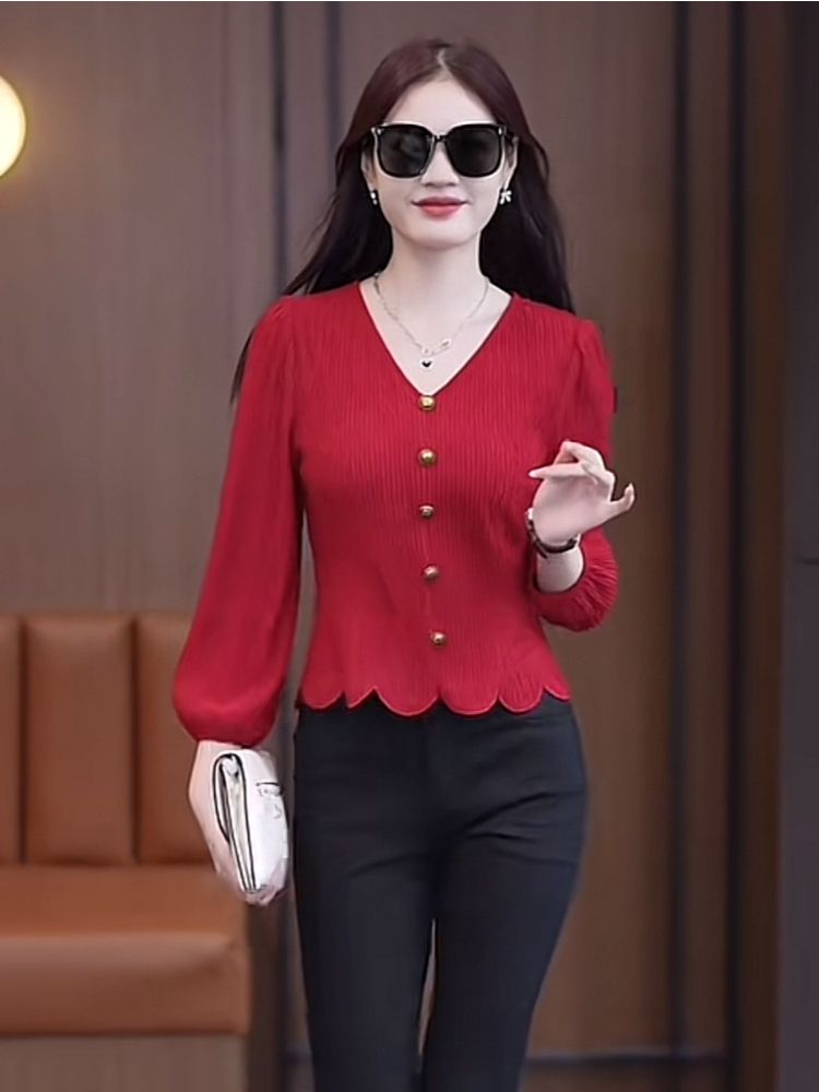 French Shirt Women Long-sleeve - Thai Silk Blouse 리뷰 및 가격