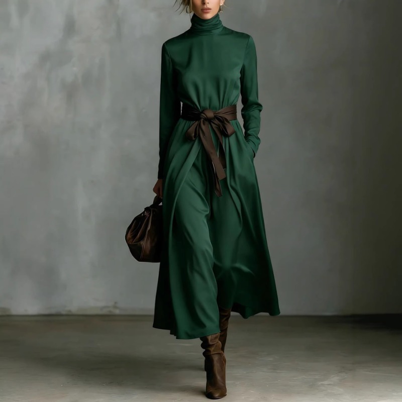 Autumn Elegant High Collar Sol - Ethnic Gown 리뷰 및 가격