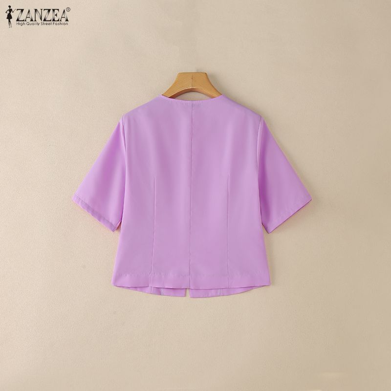 ZANZEA Woman Elegant Princess  - Thai Silk Blouse 리뷰 및 가격