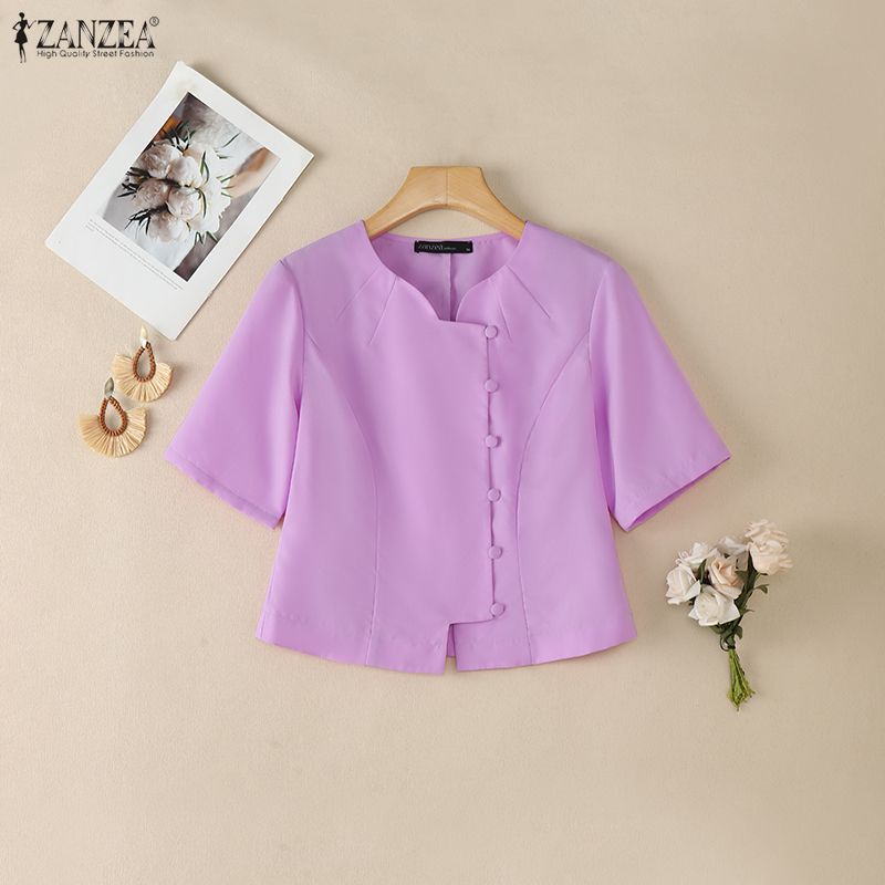 ZANZEA Woman Elegant Princess  - Thai Silk Blouse 리뷰 및 가격