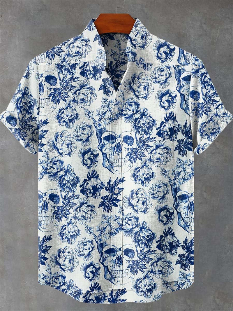 Men's Short Sleeve Shirt Vinta - Men'S Ethnic Fashion Trends 리뷰 및 가격