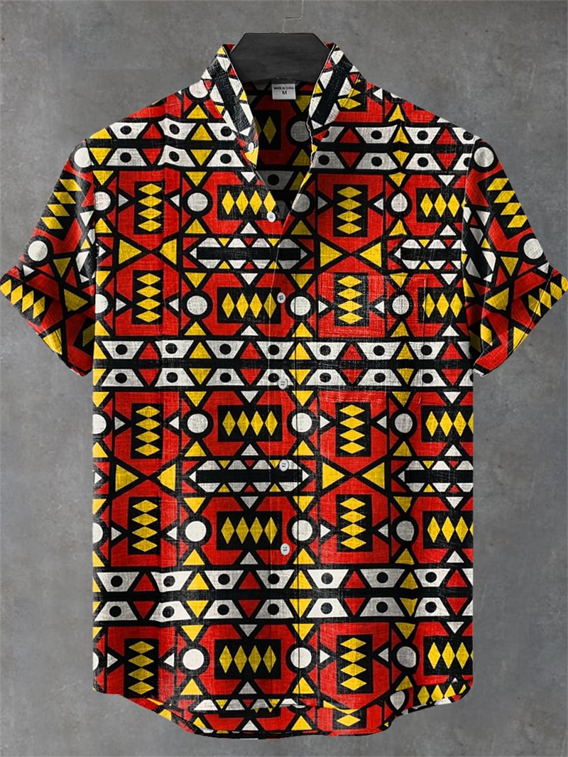 Men's Short Sleeve Shirt Vinta - Men'S Ethnic Fashion Trends 리뷰 및 가격