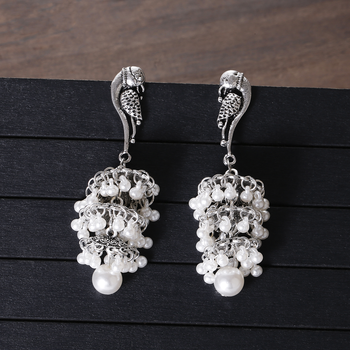 Ethnic Silver Color Peacock Be - Ethnic Fashion For Ladies 리뷰 및 가격