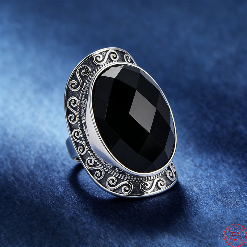 BOCAI New S925 Silver Rings fo - Men'S Ethnic Fashion Trends 리뷰 및 가격