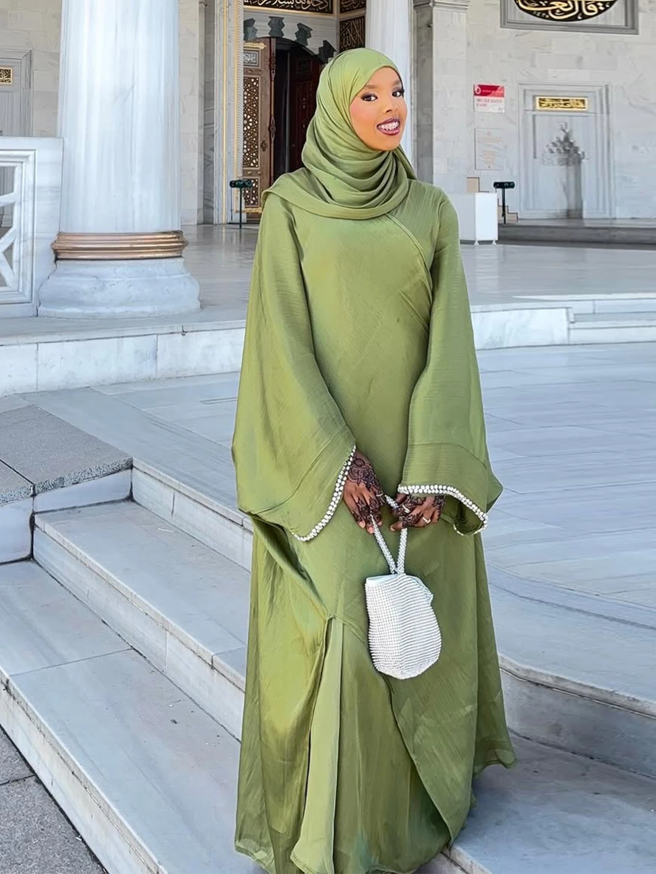 Eid Muslim Abaya Scarf Dress 1 - Jalabiya Women Arabic 리뷰 및 가격