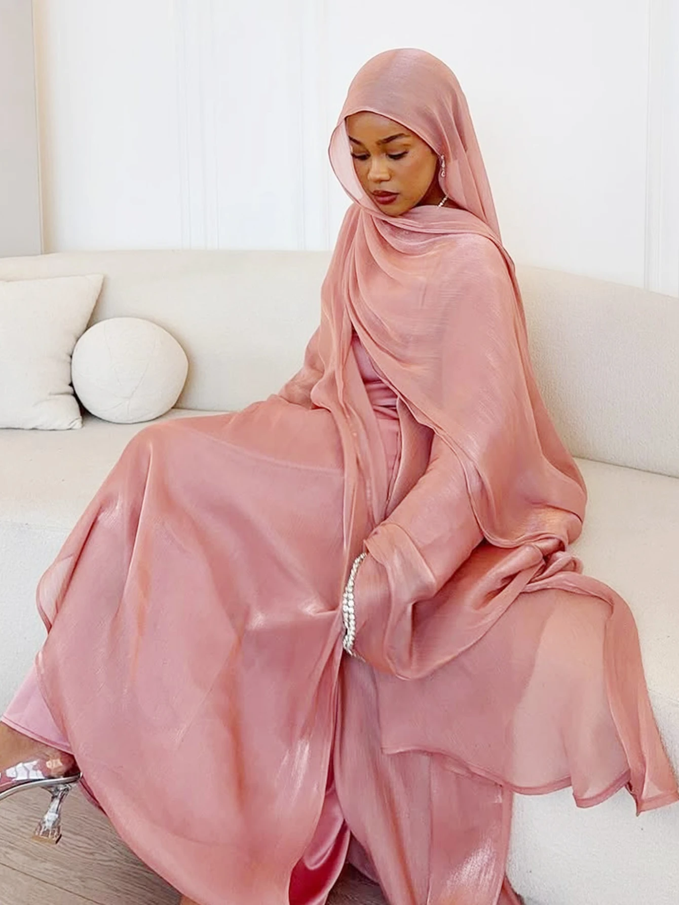 Eid Muslim Abaya Scarf Dress 1 - Jalabiya Women Arabic 리뷰 및 가격