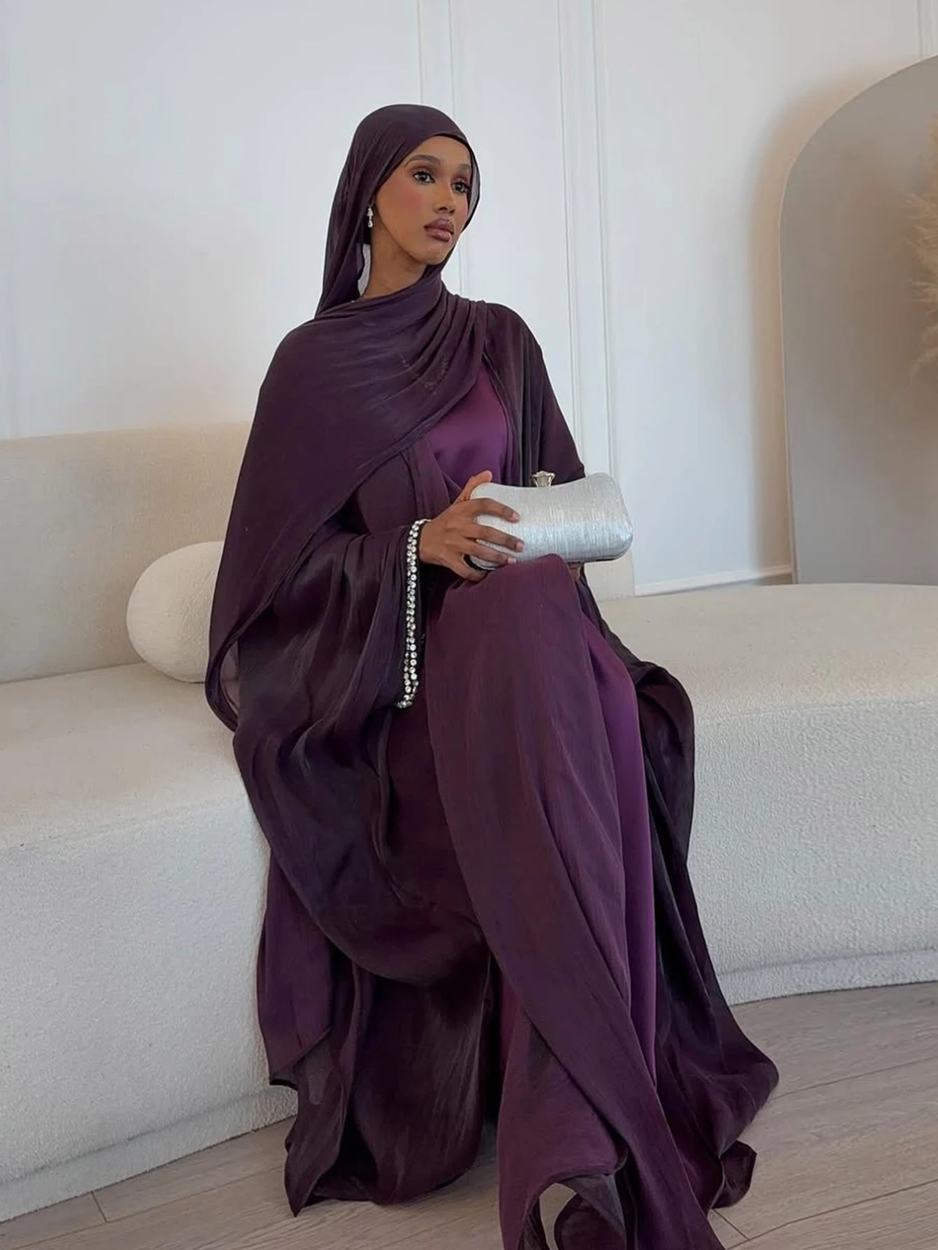 Eid Muslim Abaya Scarf Dress 1 - Jalabiya Women Arabic 리뷰 및 가격