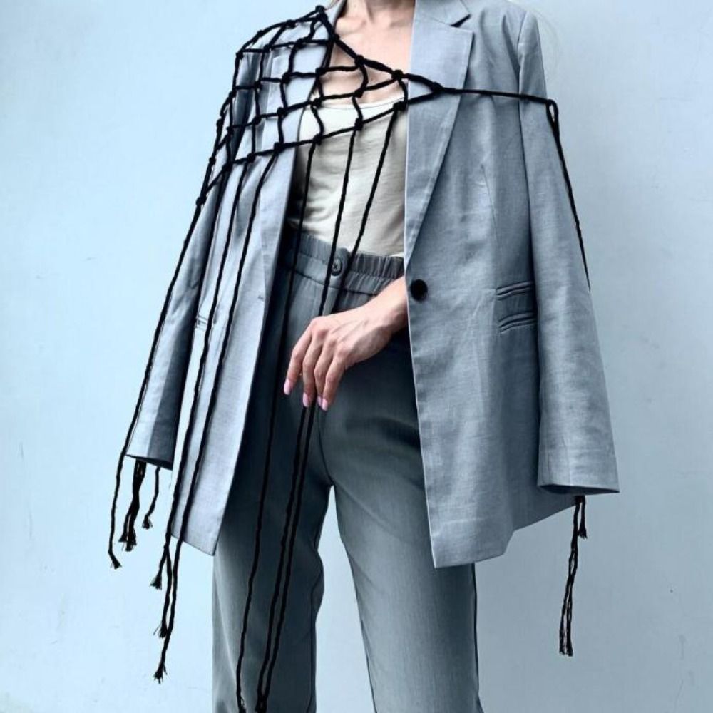 Bohemian Netted Fringe Scarf S - Ethnic Fashion Design 리뷰 및 가격