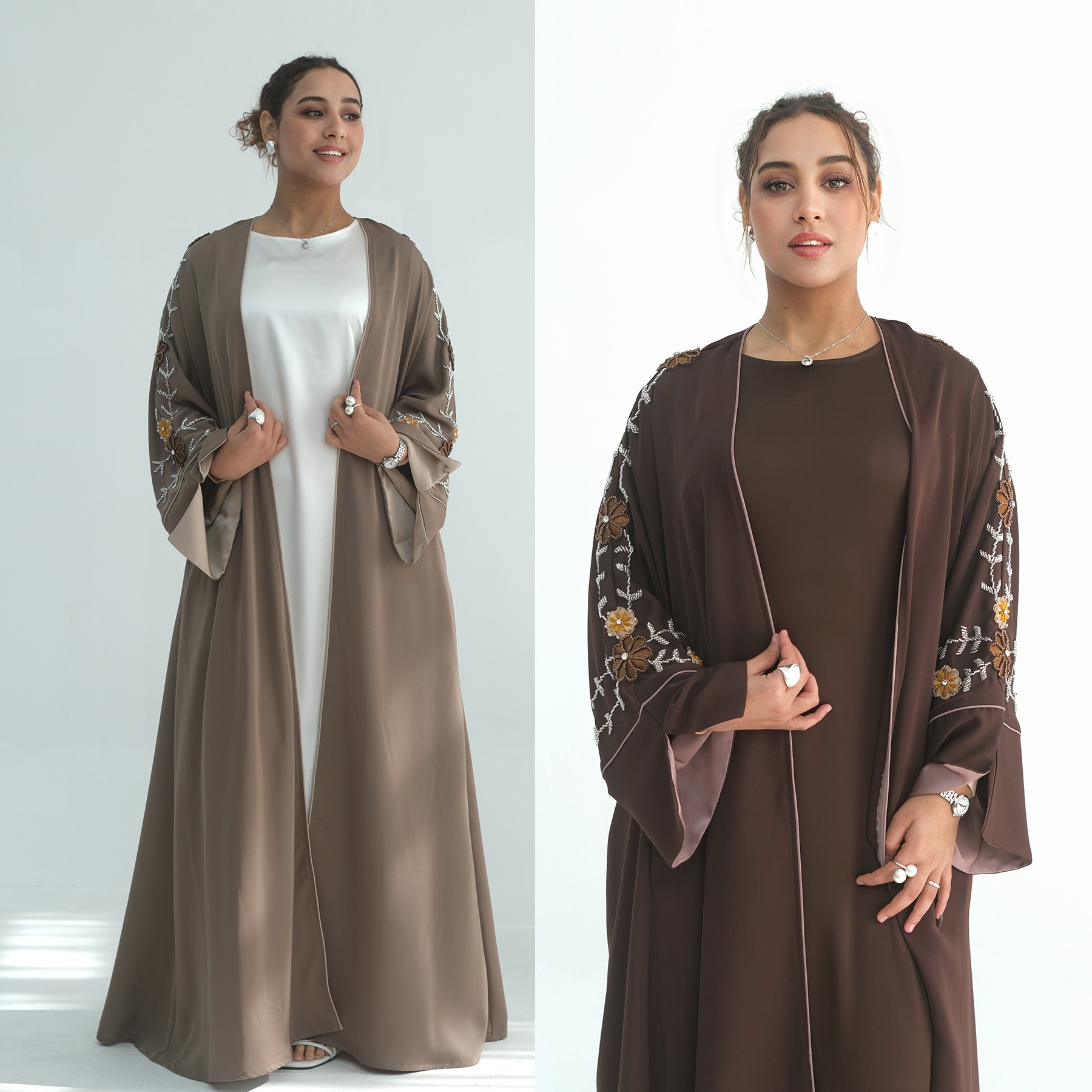 Eid Women Abaya Embroidery Bea - Jalabiya Women Arabic 리뷰 및 가격