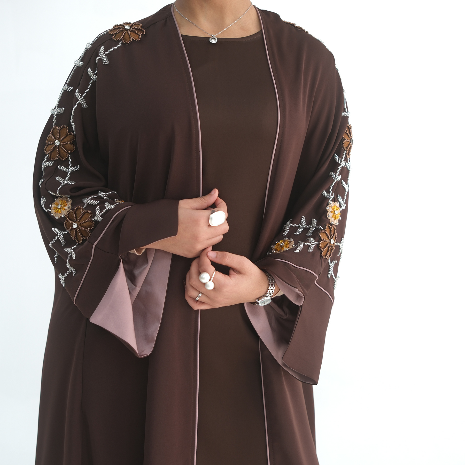 Eid Women Abaya Embroidery Bea - Jalabiya Women Arabic 리뷰 및 가격