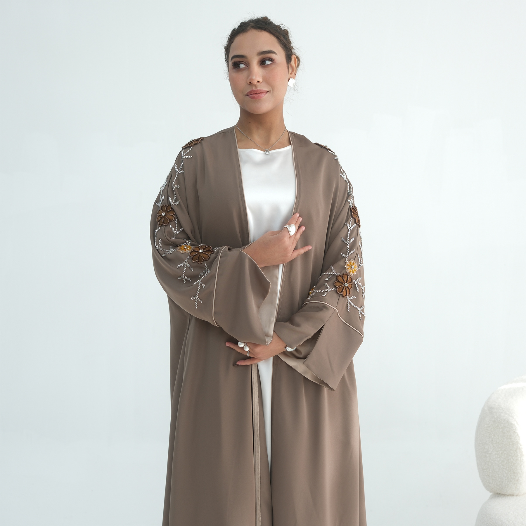 Eid Women Abaya Embroidery Bea - Jalabiya Women Arabic 리뷰 및 가격