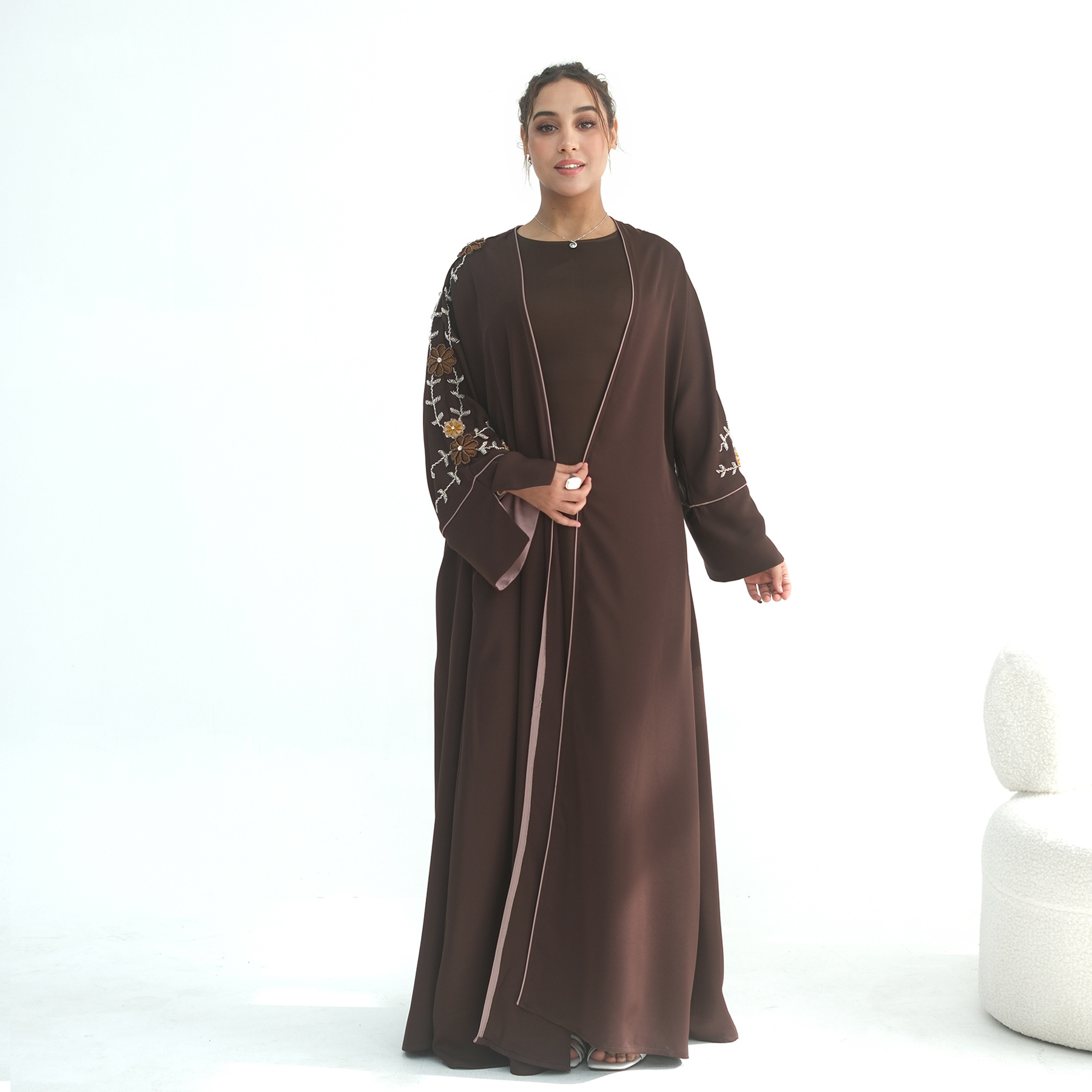 Eid Women Abaya Embroidery Bea - Jalabiya Women Arabic 리뷰 및 가격