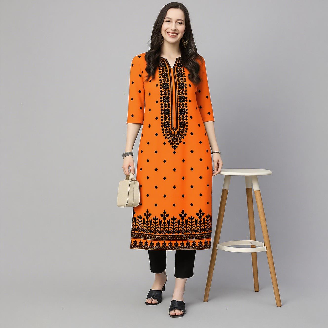 Muslim Kurt Flowers Women's Fa - Ethnic Fashion Kurtis 리뷰 및 가격