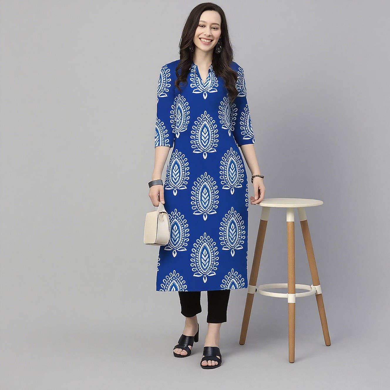 Muslim Kurt Flowers Women's Fa - Ethnic Fashion Kurtis 리뷰 및 가격