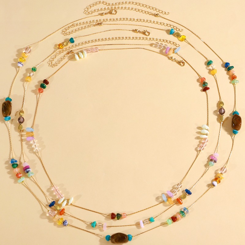Irregular color mixing gravel  - Ethnic Fashion Design 리뷰 및 가격