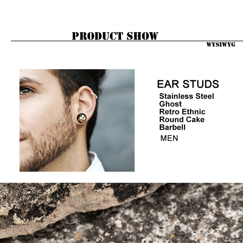 Earrings Retro Ethnic Round Ca - Men'S Ethnic Fashion Trends 리뷰 및 가격