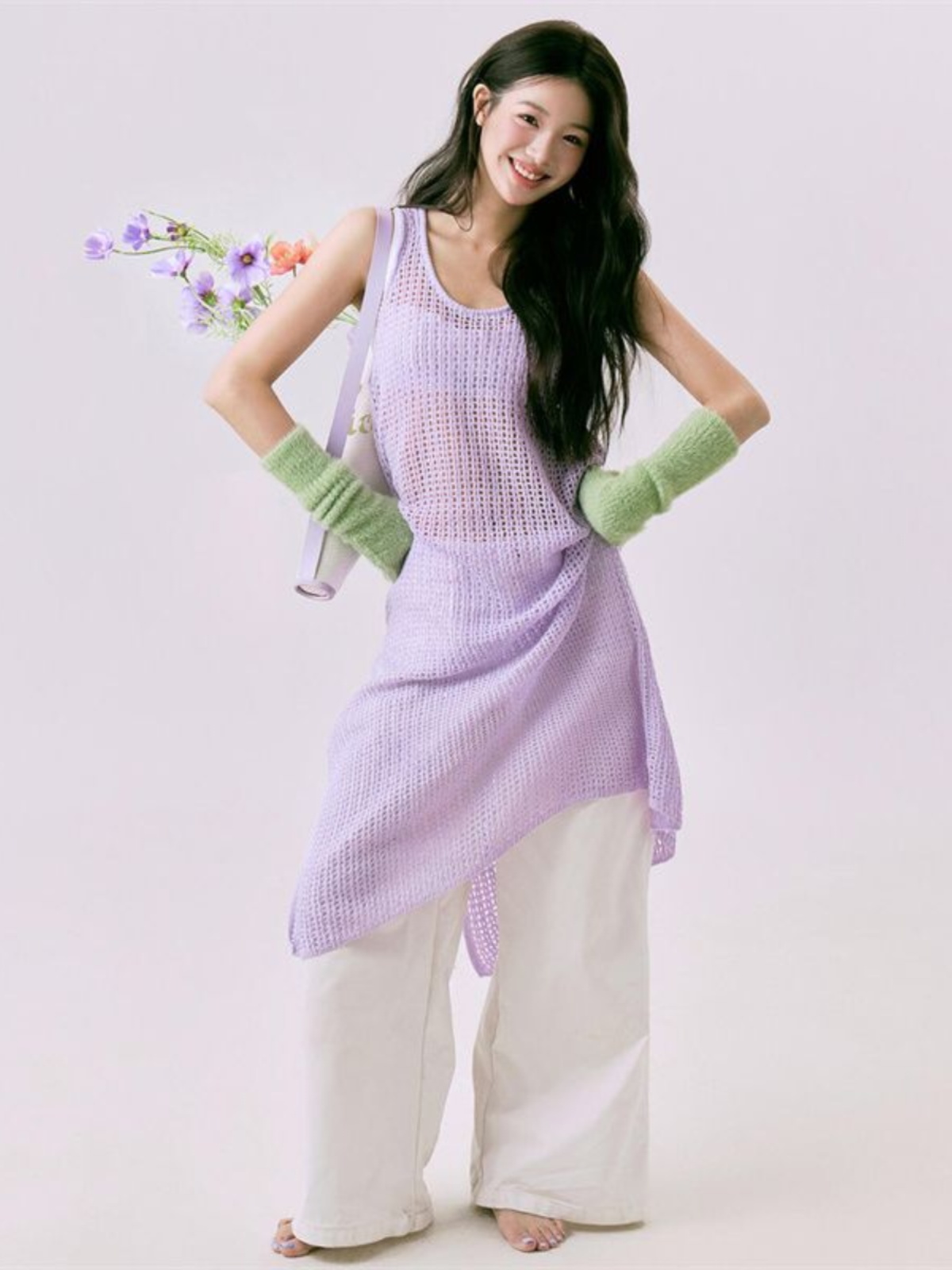Romantic Spring  Flower Print  - Ethnic Fashion Studio 리뷰 및 가격