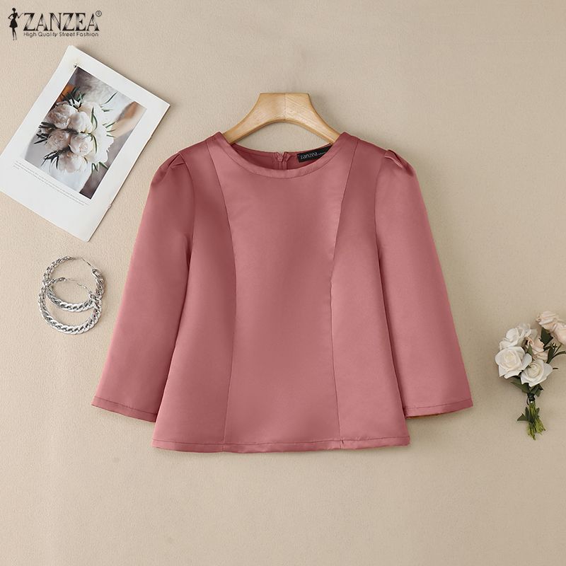 ZANZEA Women's Elegant Satin B - Thai Silk Blouse 리뷰 및 가격