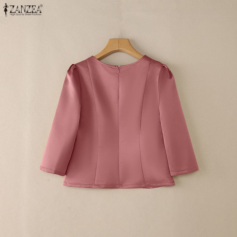 ZANZEA Women's Elegant Satin B - Thai Silk Blouse 리뷰 및 가격