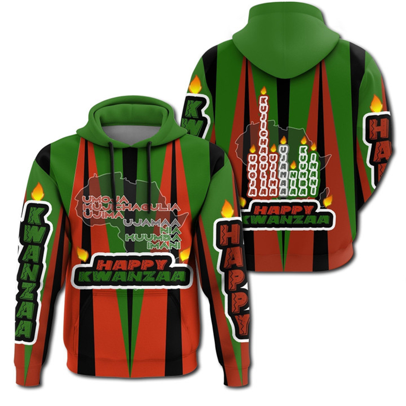 African Kwanzaa Hoodies 3D Pri - Men'S Ethnic Fashion Trends 리뷰 및 가격