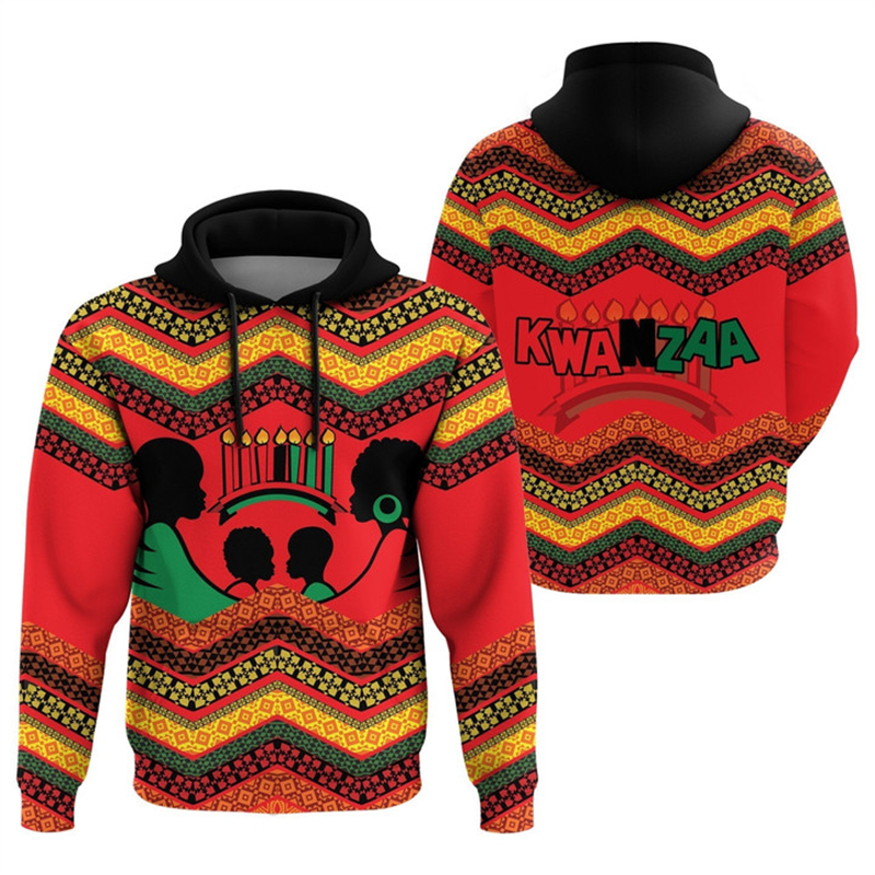 African Kwanzaa Hoodies 3D Pri - Men'S Ethnic Fashion Trends 리뷰 및 가격
