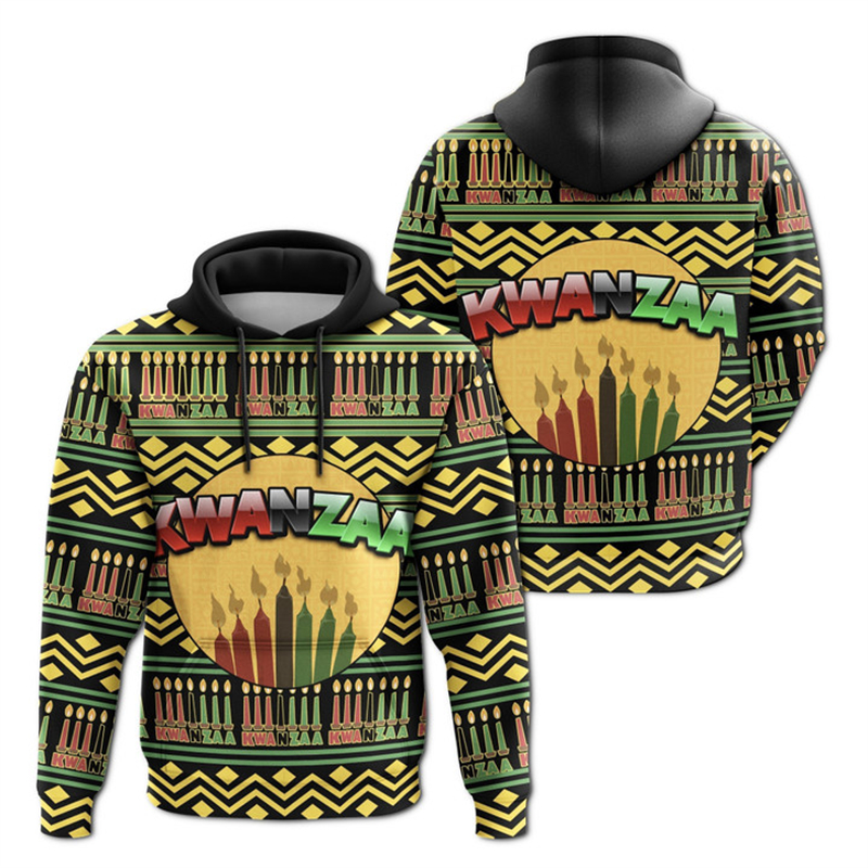 African Kwanzaa Hoodies 3D Pri - Men'S Ethnic Fashion Trends 리뷰 및 가격