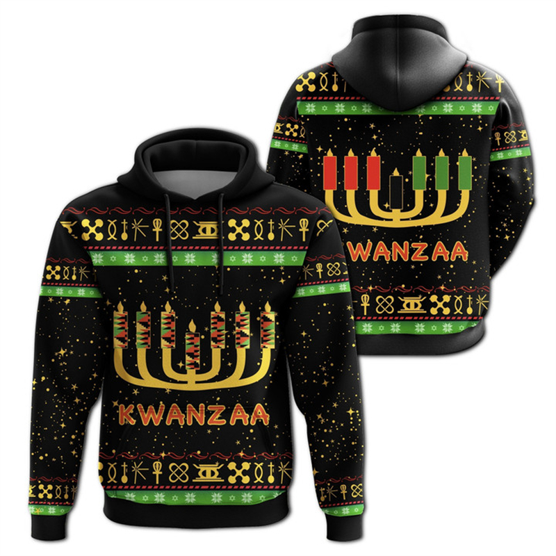 African Kwanzaa Hoodies 3D Pri - Men'S Ethnic Fashion Trends 리뷰 및 가격