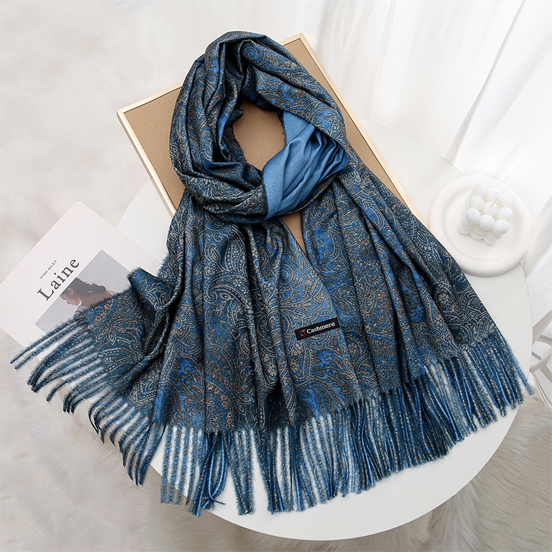 Luxury Paisley Pashmina Shawl  - Ethnic Fashion Design 리뷰 및 가격