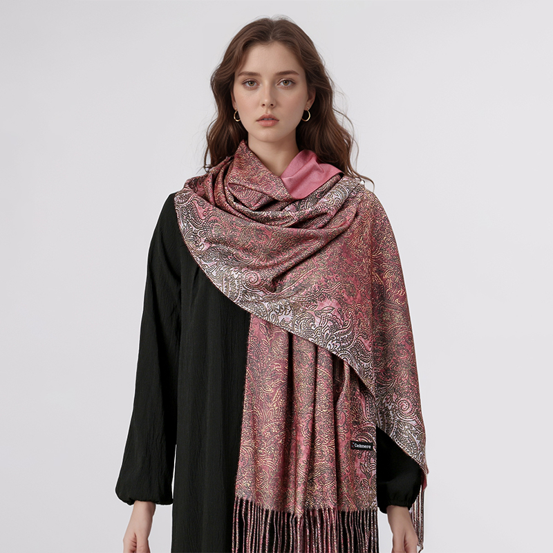 Luxury Paisley Pashmina Shawl  - Ethnic Fashion Design 리뷰 및 가격
