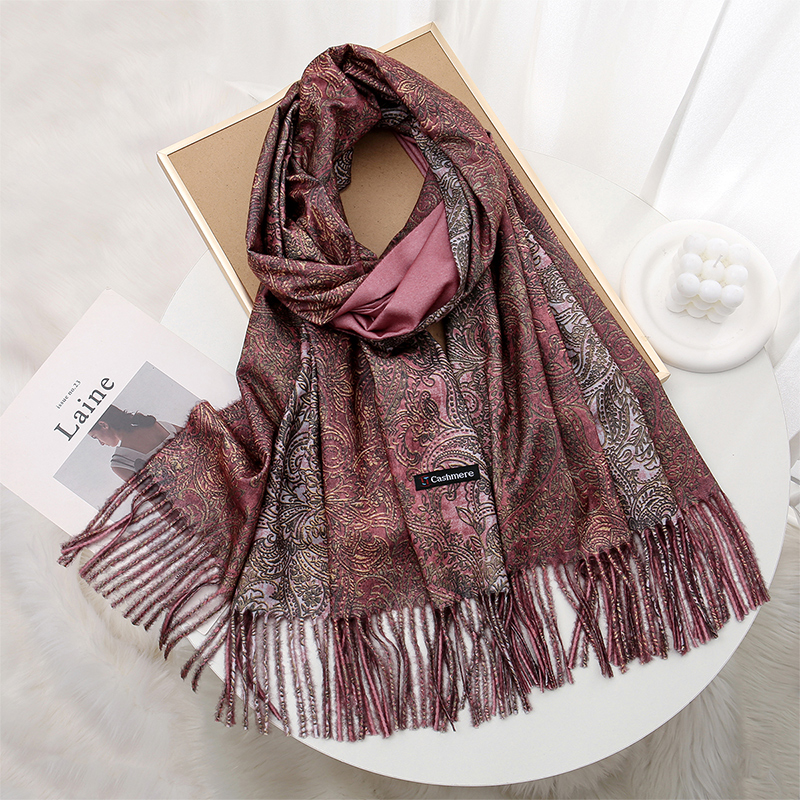 Luxury Paisley Pashmina Shawl  - Ethnic Fashion Design 리뷰 및 가격