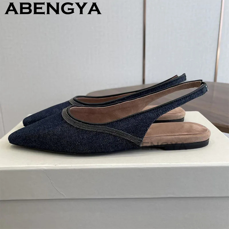 Pointy Toe Flat Heel Sandals f - Ethnic Fashion Walk 리뷰 및 가격