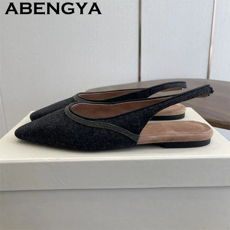 Pointy Toe Flat Heel Sandals f - Ethnic Fashion Walk 리뷰 및 가격