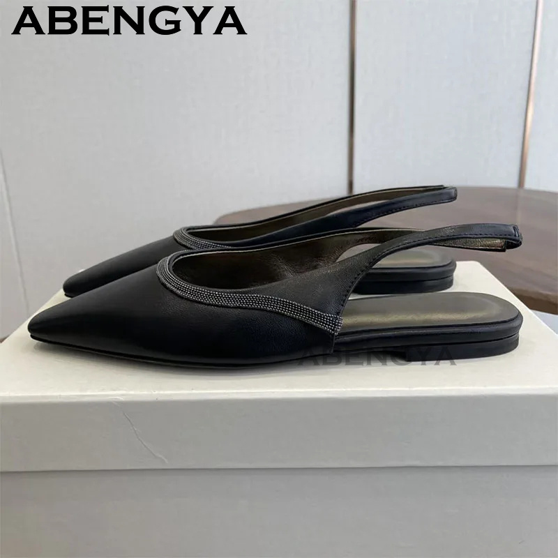 Pointy Toe Flat Heel Sandals f - Ethnic Fashion Walk 리뷰 및 가격