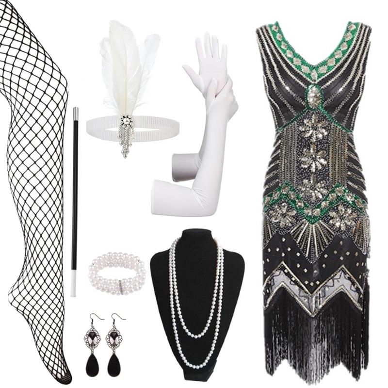 Beaded Tassel Sequin Dress Lat - Ethnic Fashion Brand 리뷰 및 가격