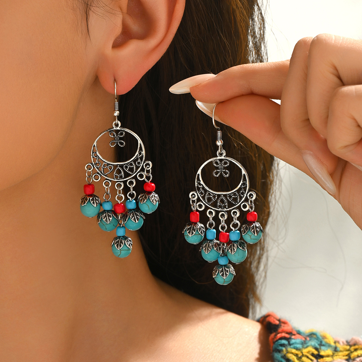 1 Pair of Vintage Imitation Tu - Ethnic Fashion Wear 리뷰 및 가격