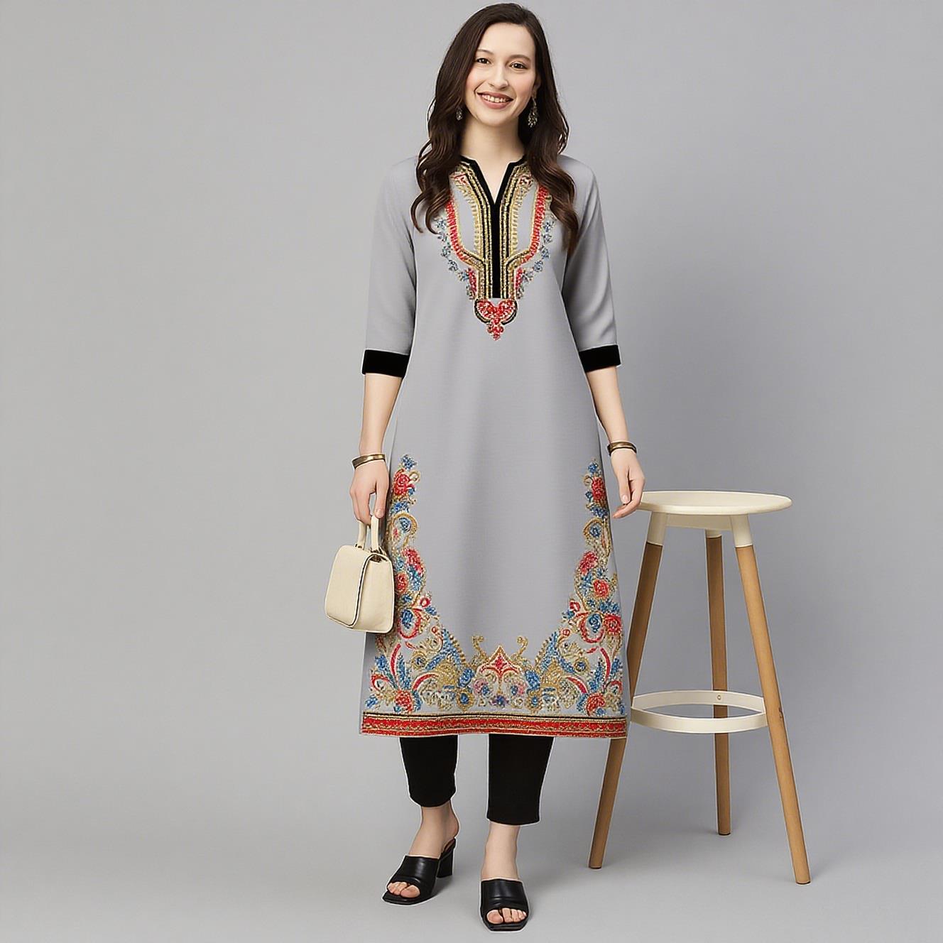 Muslim Kurt Women's Casual Fas - Ethnic Fashion Kurtis 리뷰 및 가격