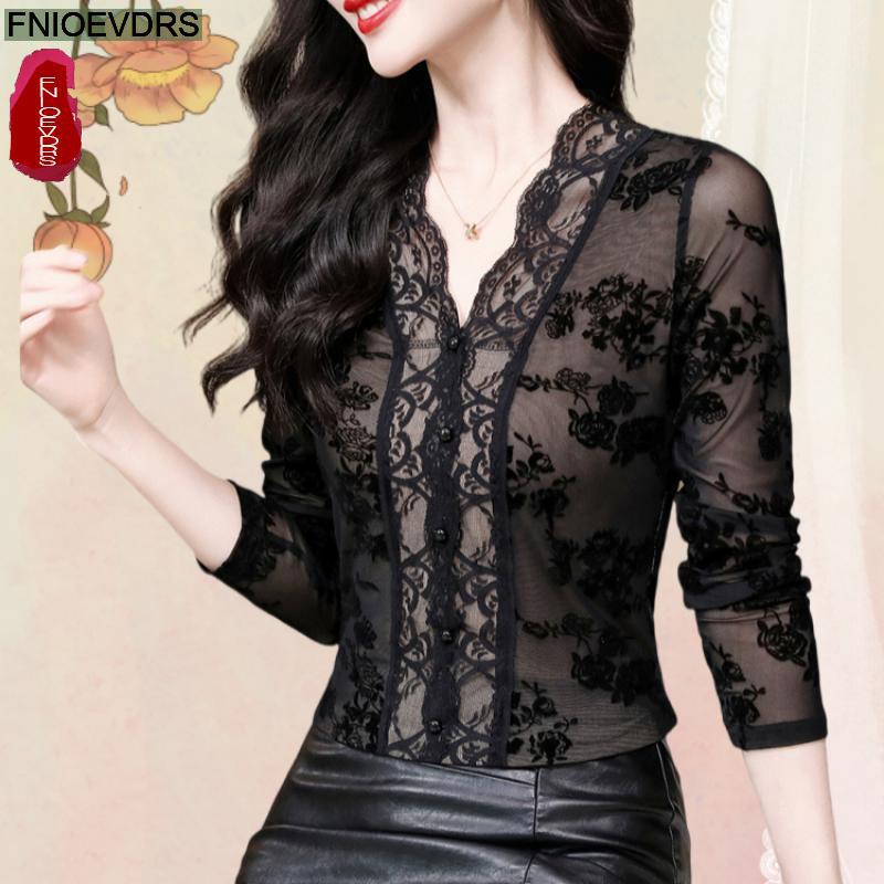 Retro Vintage Flower Black Lac - Thai Silk Blouse 리뷰 및 가격