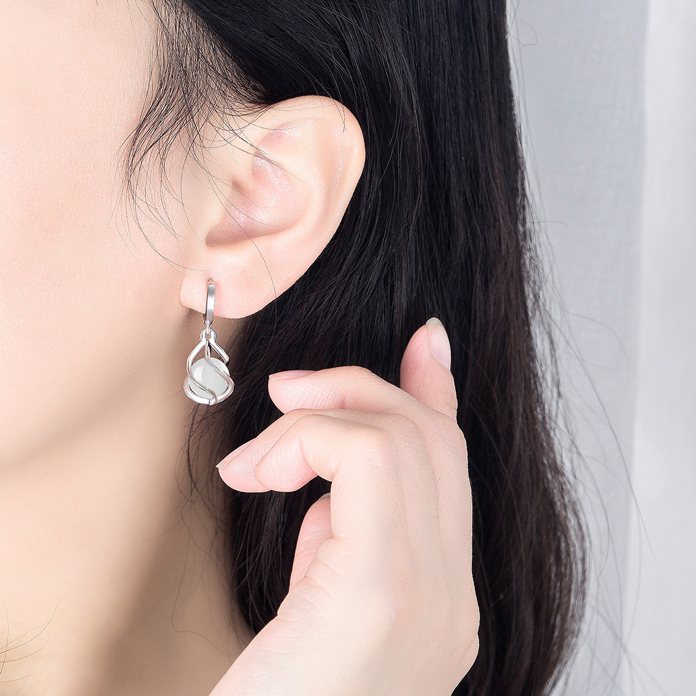 925 Sterling Silver Earrings E - Ethnic Fashion For Ladies 리뷰 및 가격