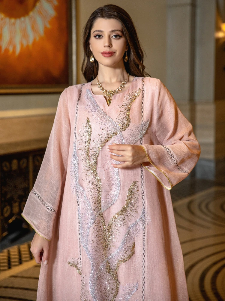 Eid Muslim Party Dress for Wom - Jalabiya Women Arabic 리뷰 및 가격