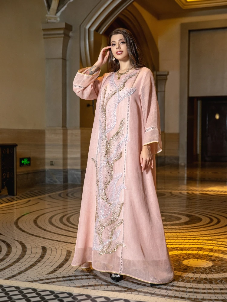Eid Muslim Party Dress for Wom - Jalabiya Women Arabic 리뷰 및 가격