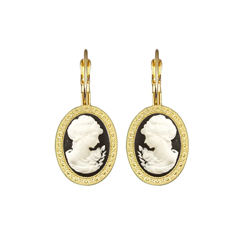 6 Colors Oval Lady Queen Cameo - Ethnic Fashion For Ladies 리뷰 및 가격