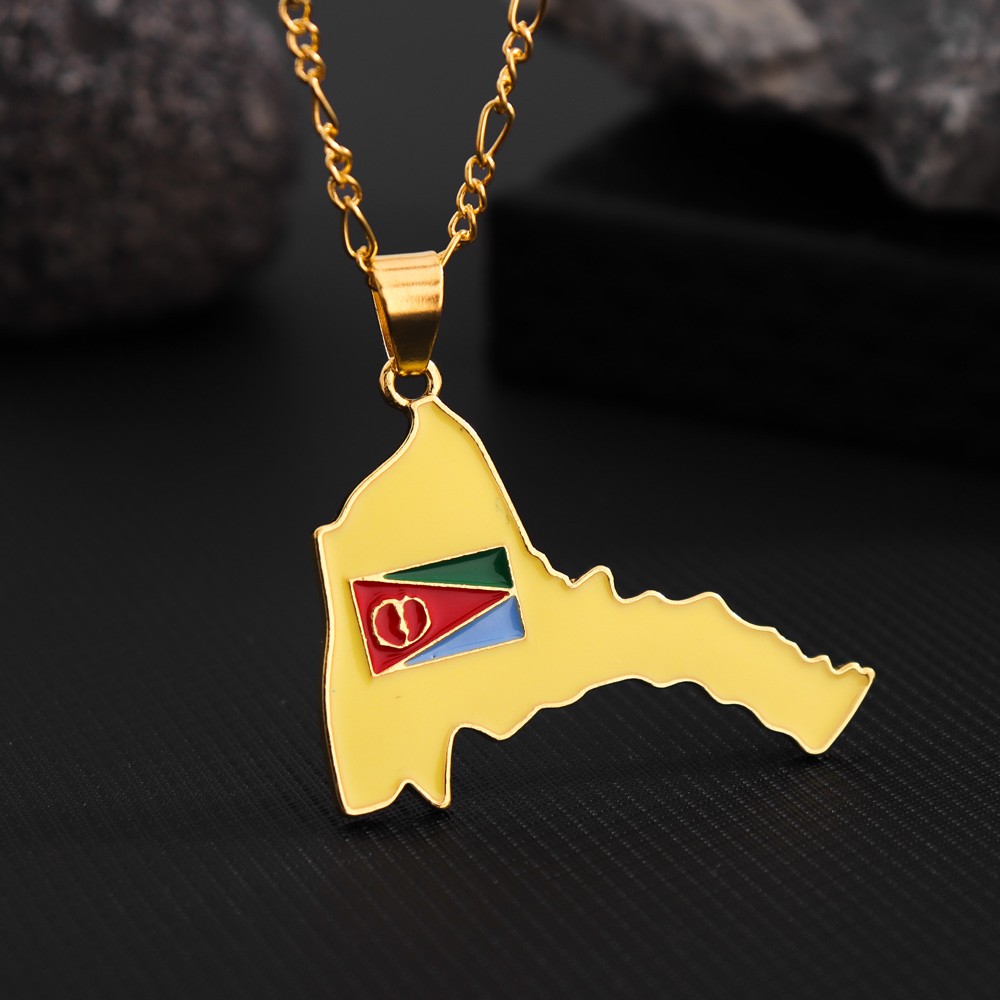 Exquisite Eritrea Map Pendant  - Men'S Ethnic Fashion Trends 리뷰 및 가격