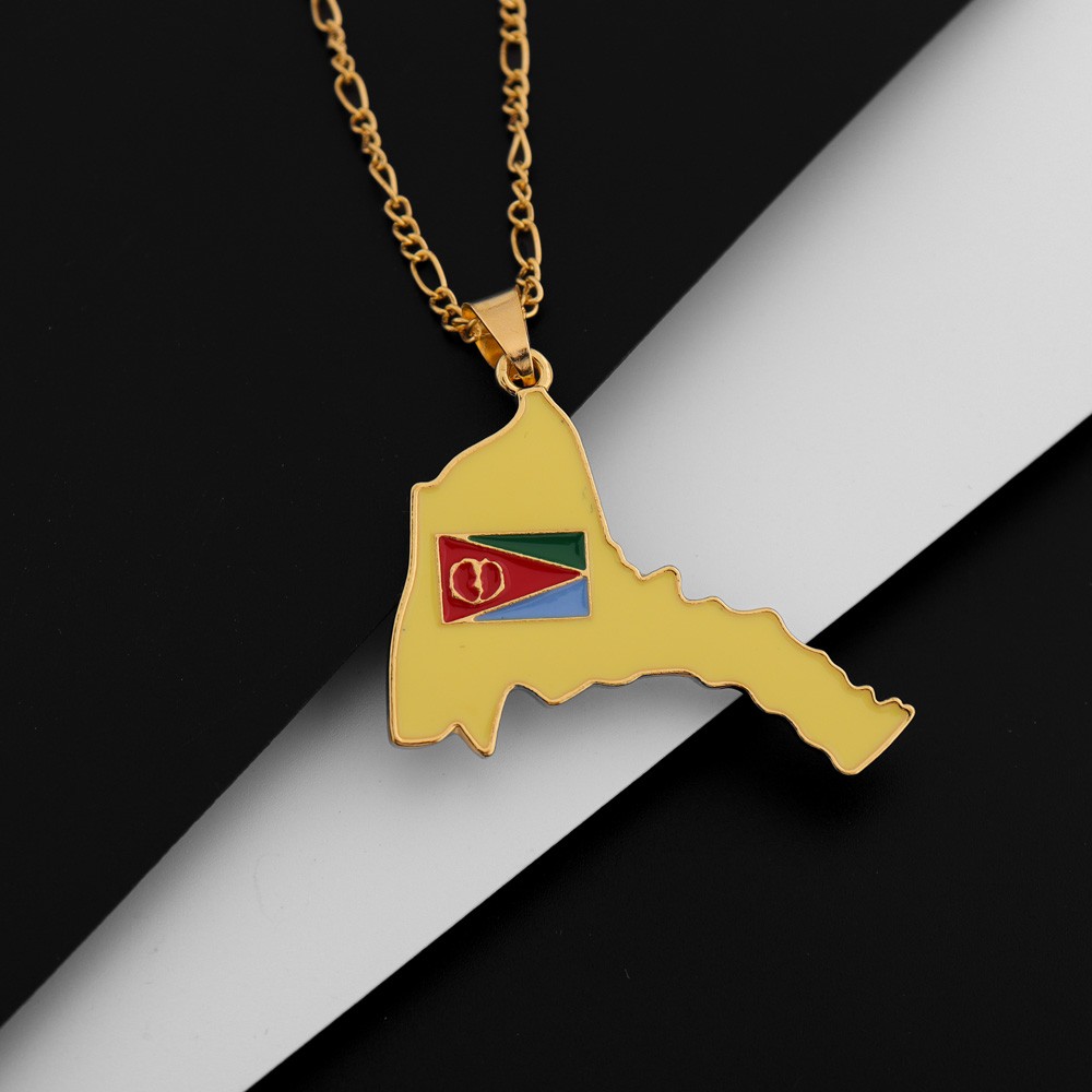 Exquisite Eritrea Map Pendant  - Men'S Ethnic Fashion Trends 리뷰 및 가격