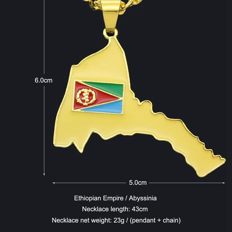 Exquisite Eritrea Map Pendant  - Men'S Ethnic Fashion Trends 리뷰 및 가격